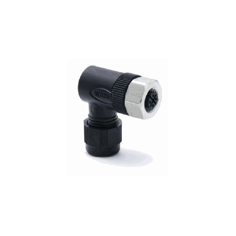 Connecteur femelle M12S, 8 pol., codage A IP67, 2A, non-blindé